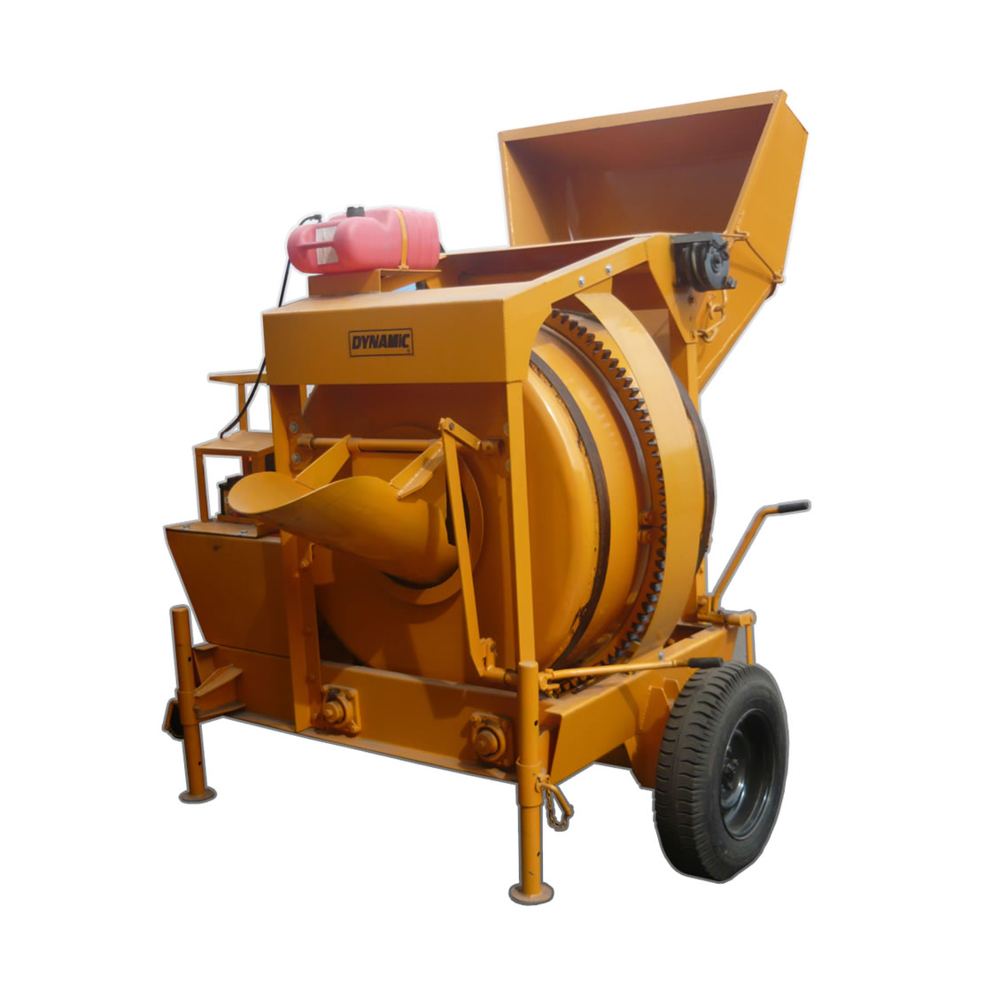 Mezcladora de Concreto con Tolva DYNAMIC 12p3 20HP motor Panther